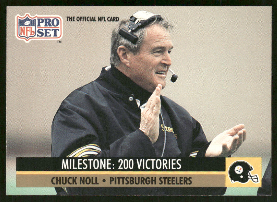 Chuck Noll 1991 Pro Set #23 Pittsburgh Steelers