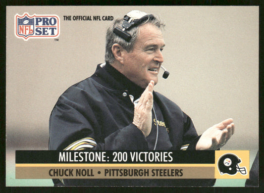 Chuck Noll 1991 Pro Set #23 Pittsburgh Steelers