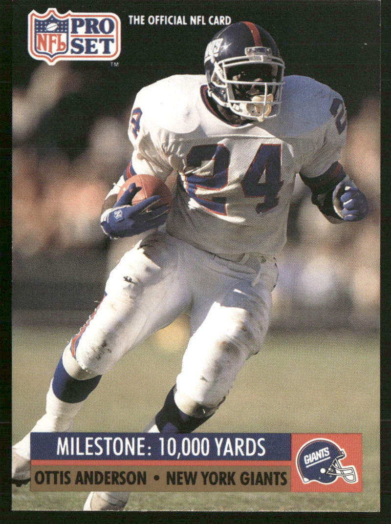 Ottis Anderson 1991 Pro Set #20 New York Giants