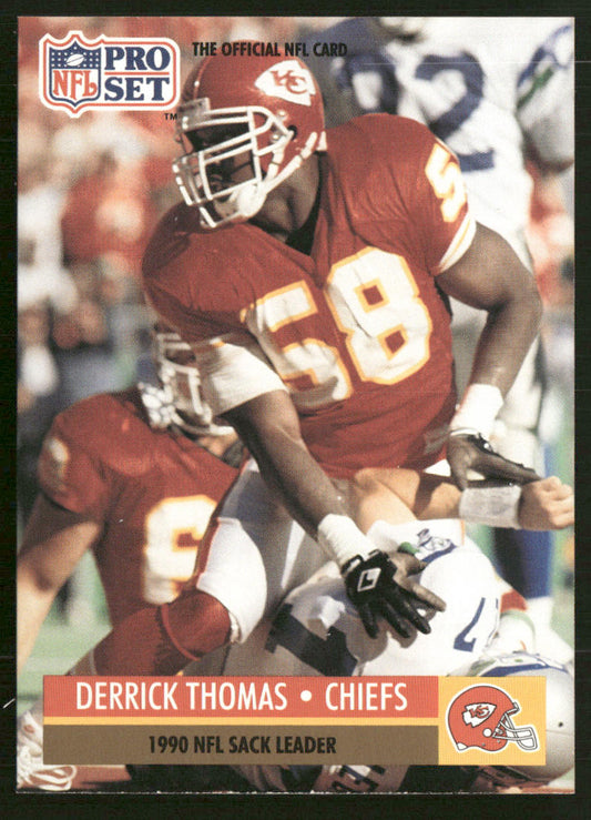 Derrick Thomas 1991 Pro Set #19b Kansas City Chiefs