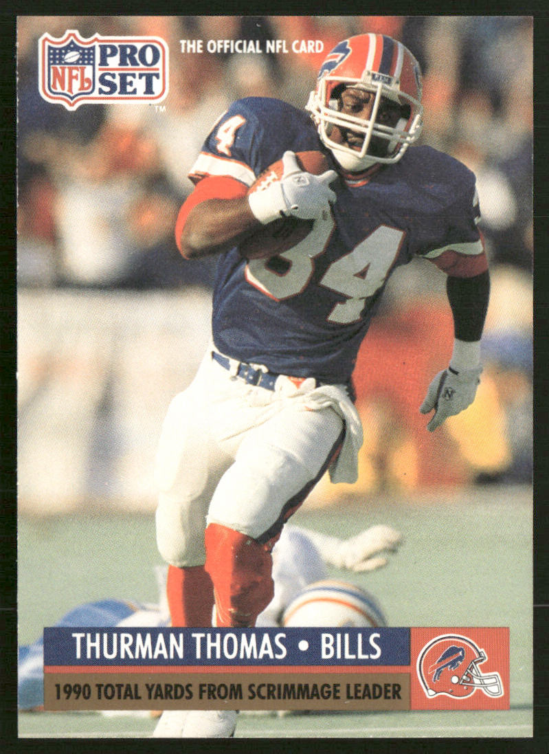Thurman Thomas 1991 Pro Set #13 Buffalo Bills