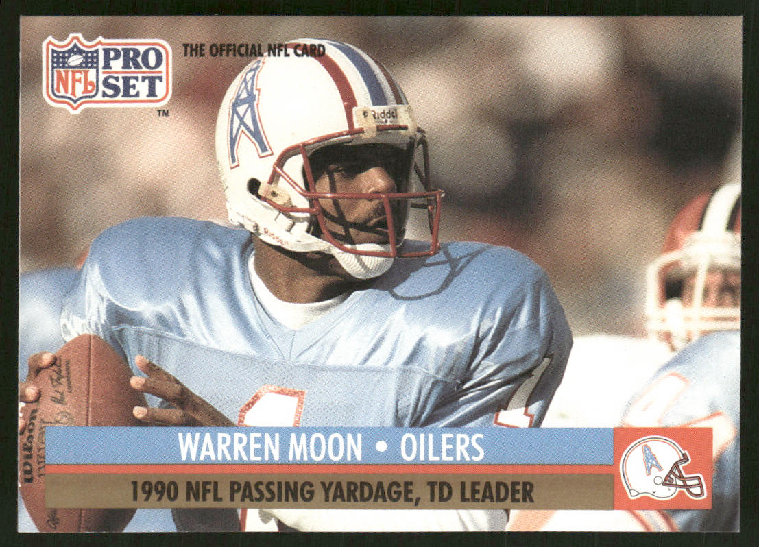 Warren Moon 1991 Pro Set #9 Houston Oilers