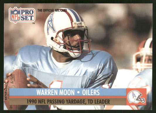 Warren Moon 1991 Pro Set #9 Houston Oilers