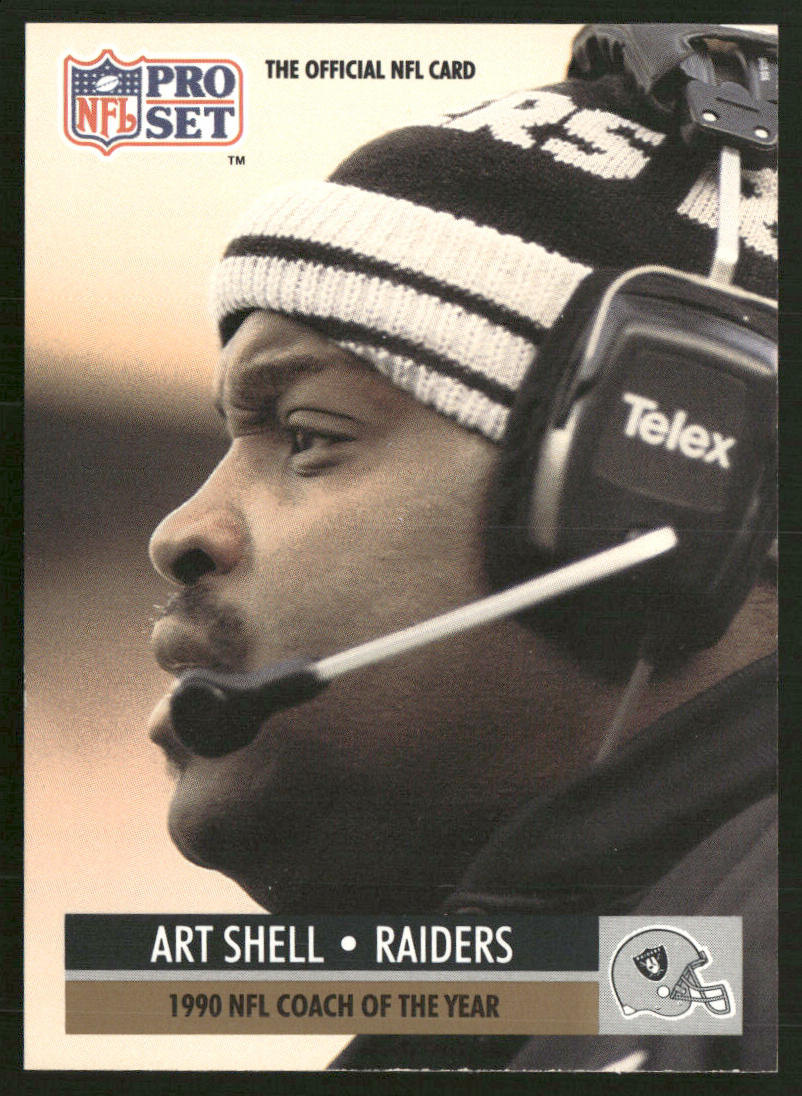 Art Shell 1991 Pro Set #4 Los Angeles Raiders
