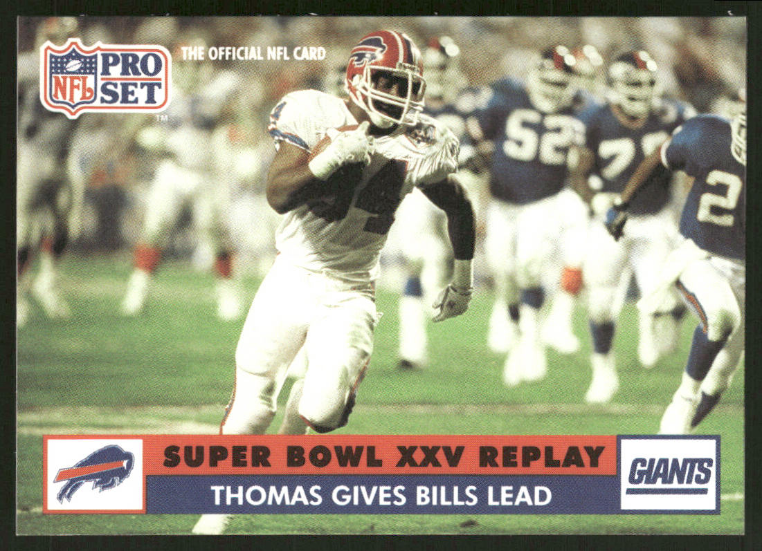 Thomas Gives Bills Lead 1991 Pro Set #52 Buffalo Bills