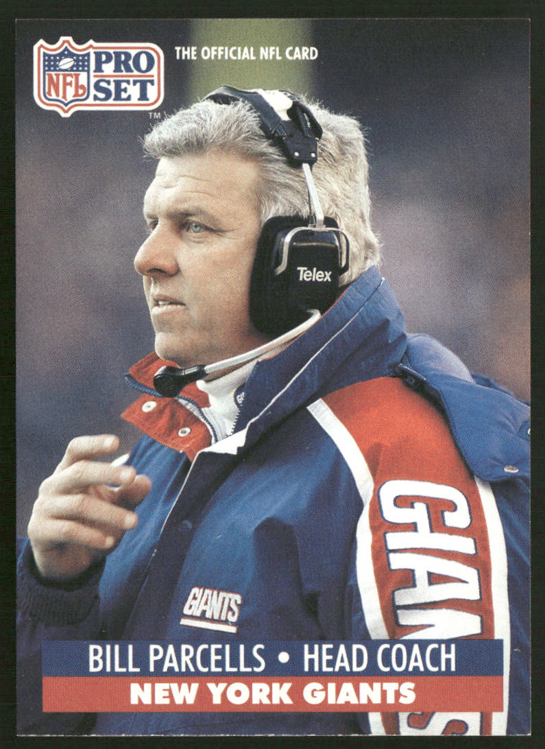 Bill Parcells 1991 Pro Set #72 New York Giants