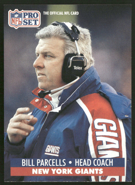 Bill Parcells 1991 Pro Set #72 New York Giants