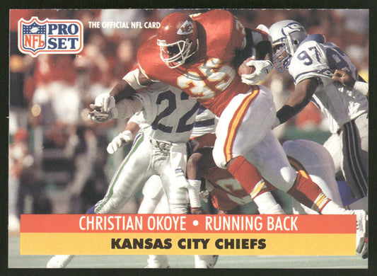Christian Okoye 1991 Pro Set #185 Kansas City Chiefs