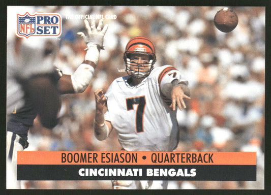 Boomer Esiason 1991 Pro Set #111 Cincinnati Bengals