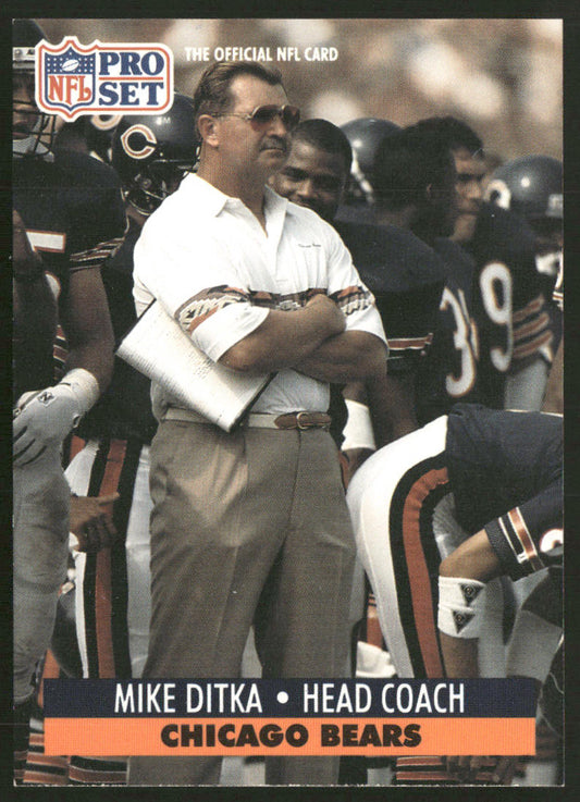 Mike Ditka 1991 Pro Set #108 Chicago Bears