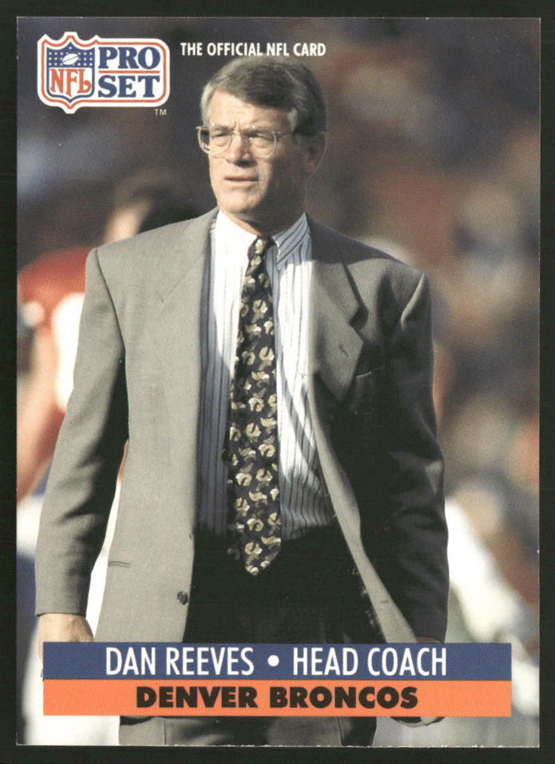 Dan Reeves 1991 Pro Set #144 Denver Broncos