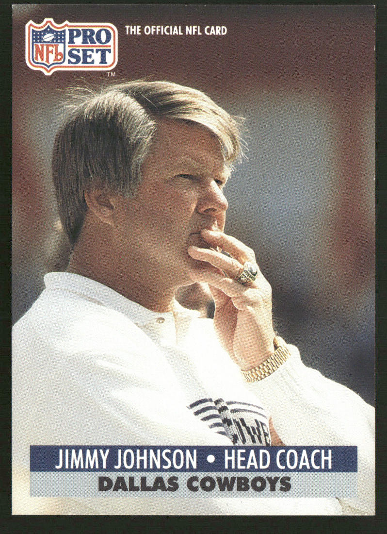 Jimmy Johnson 1991 Pro Set #135 Dallas Cowboys