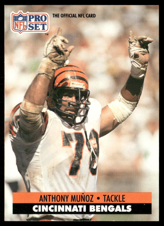Anthony Munoz 1991 Pro Set #34 Cincinnati Bengals