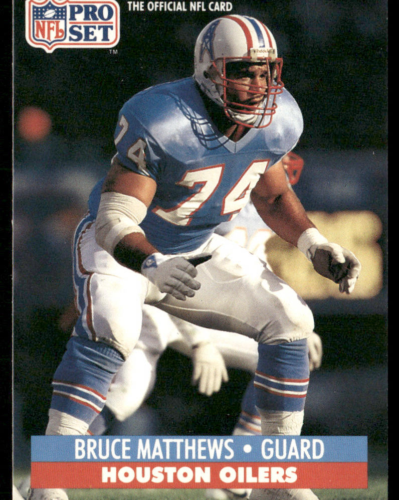 Bruce Matthews 1991 Pro Set #166 Houston Oilers