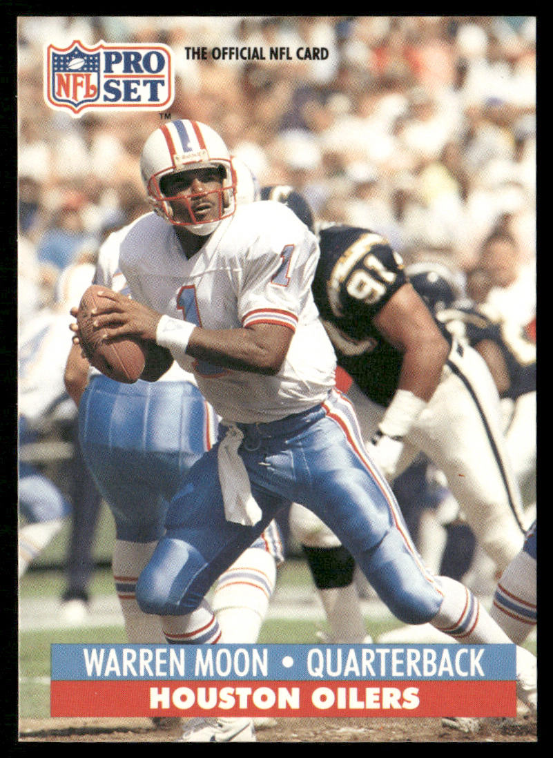 Warren Moon 1991 Pro Set #167 Houston Oilers