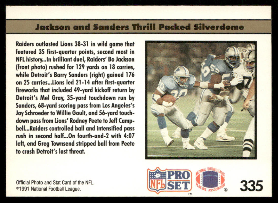 The Bo and Barry Show 1991 Pro Set #335a