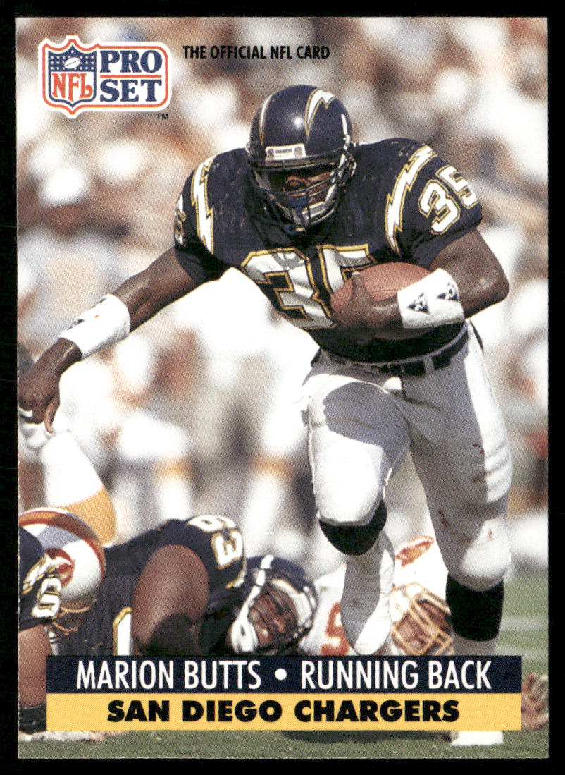 Marion Butts 1991 Pro Set #281 San Diego Chargers