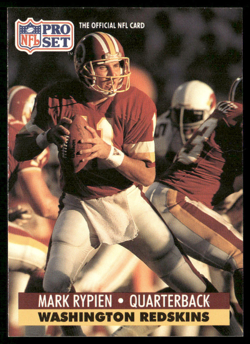 Mark Rypien 1991 Pro Set #322 Washington Redskins
