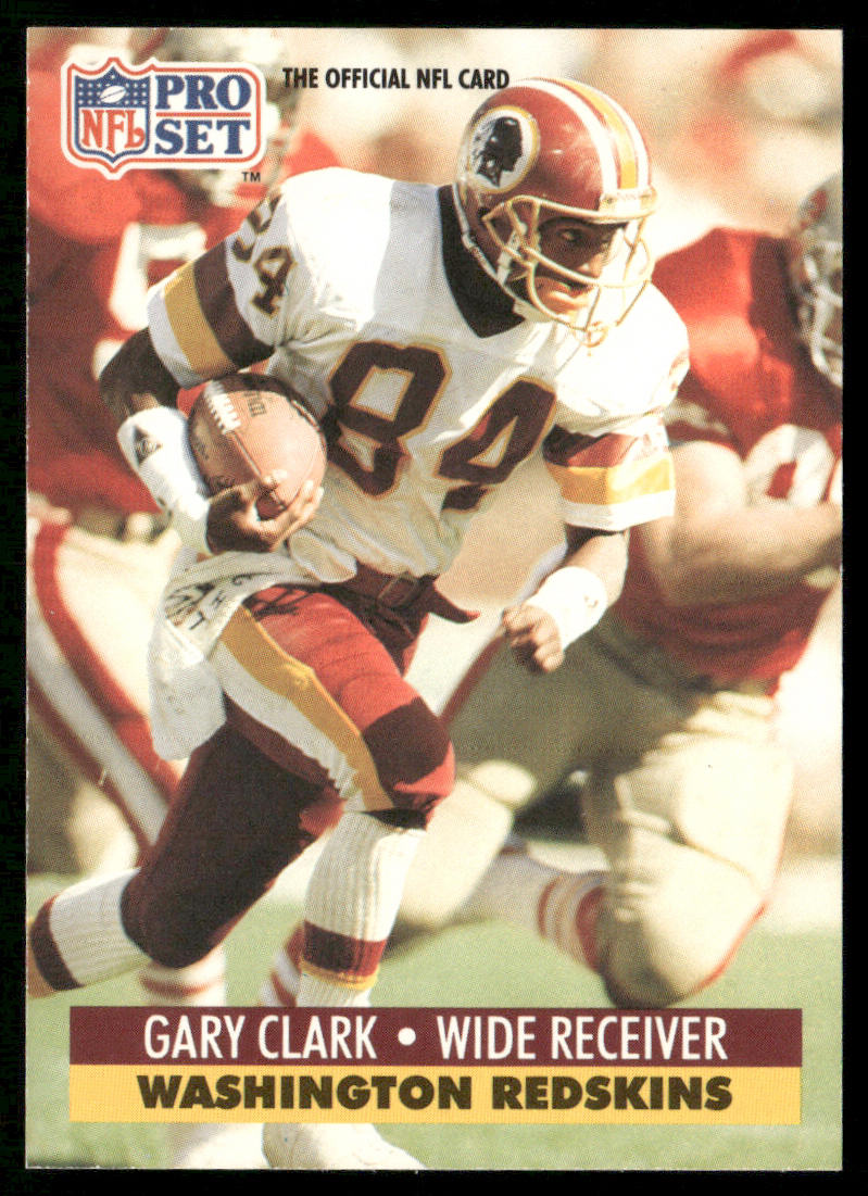 Gary Clark 1991 Pro Set #317 Washington Redskins