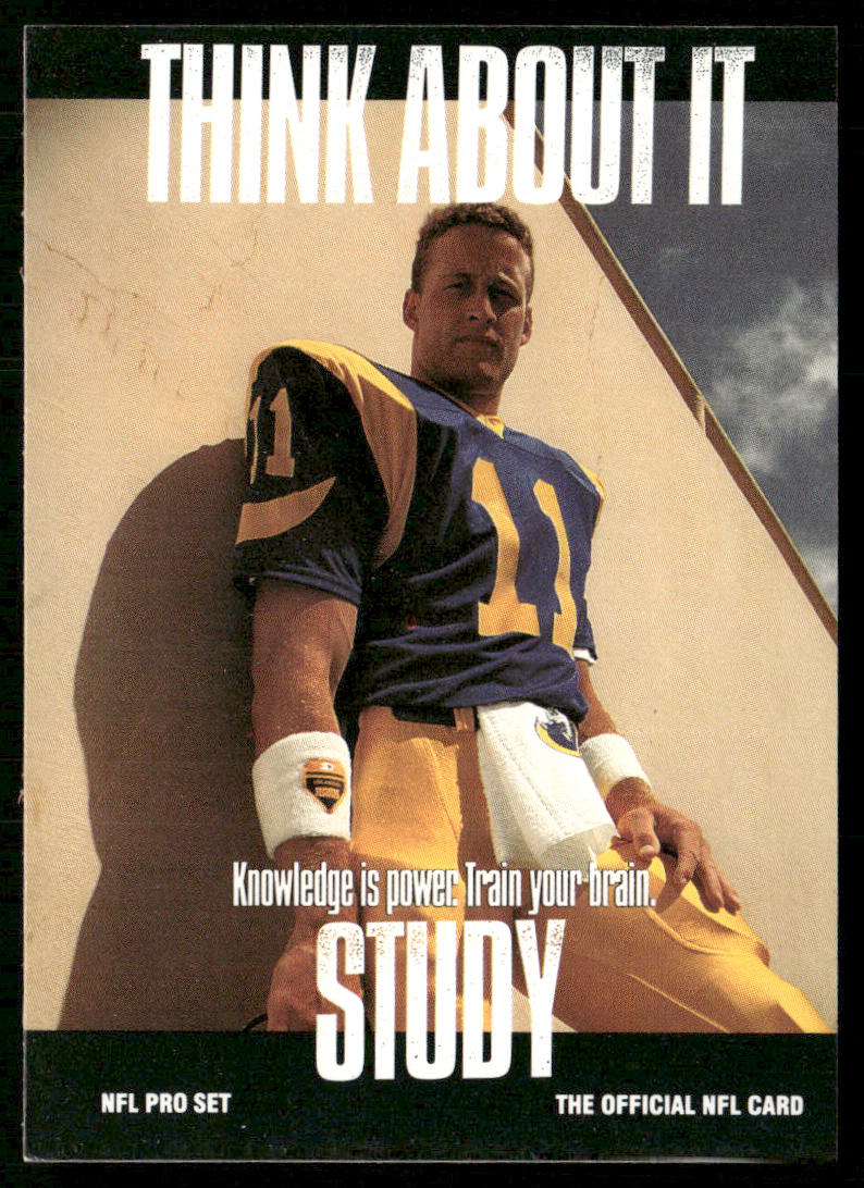 Jim Everett 1991 Pro Set #374a Los Angeles Rams