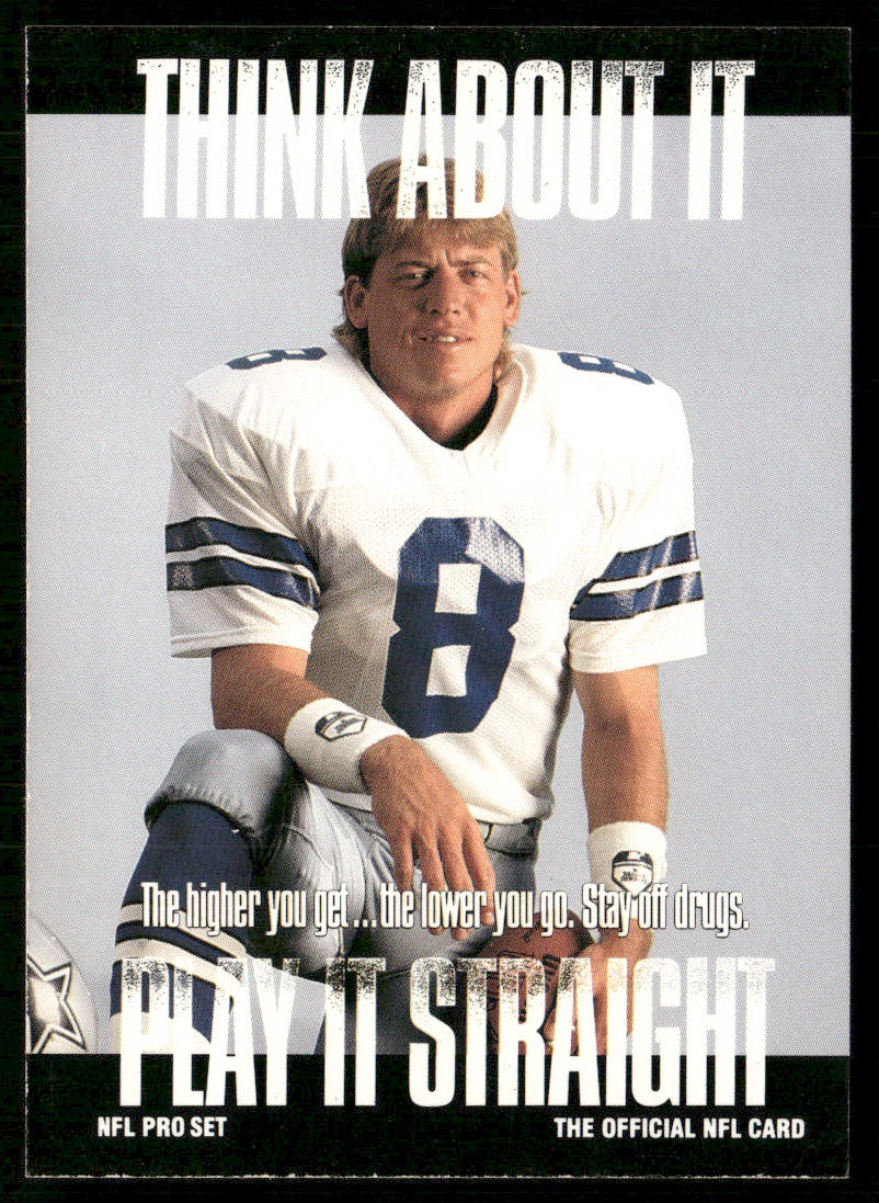 Troy Aikman 1991 Pro Set #372a Dallas Cowboys