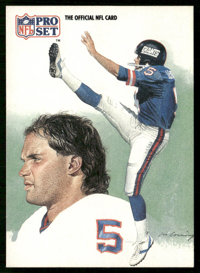 Sean Landeta 1991 Pro Set #401 New York Giants