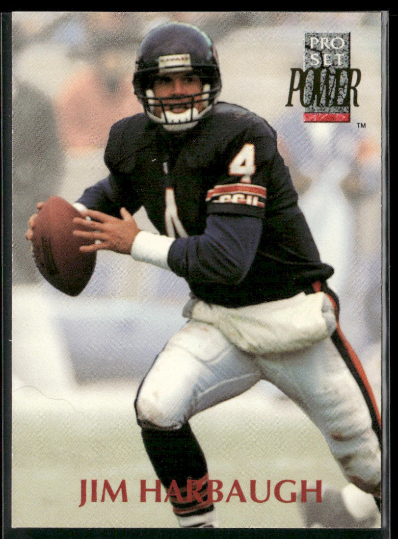 Jim Harbaugh 1992 Pro Set Power #4 Chicago Bears