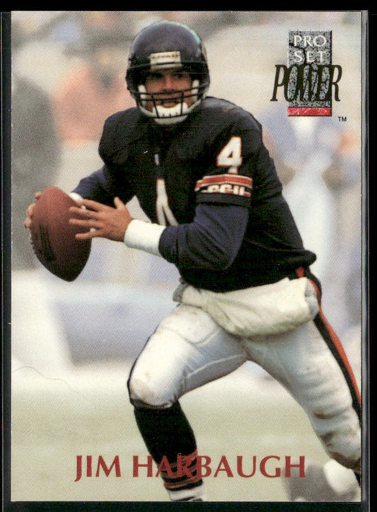 Jim Harbaugh 1992 Pro Set Power #4 Chicago Bears