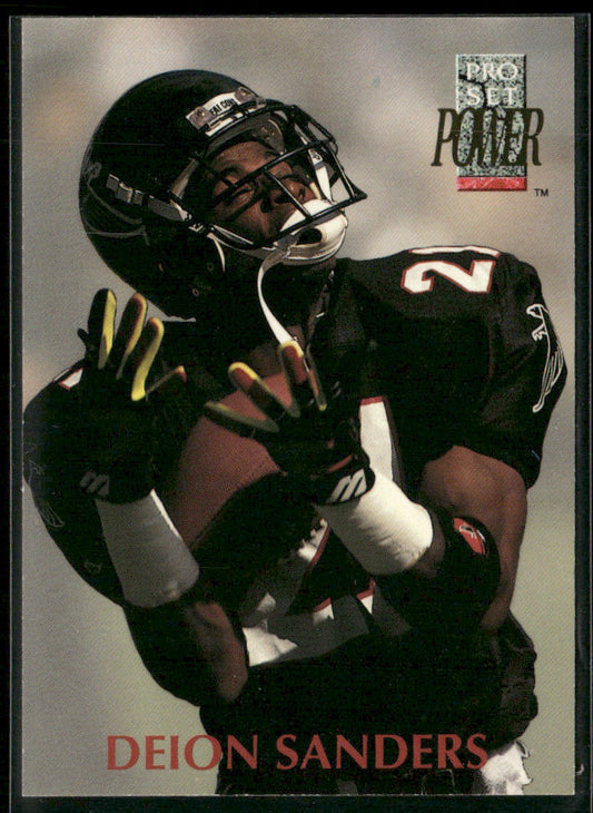 Deion Sanders 1992 Pro Set Power #21 Atlanta Falcons