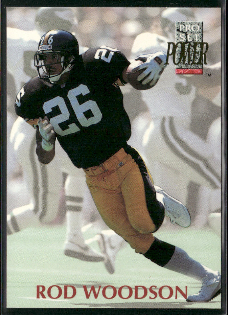 Rod Woodson 1992 Pro Set Power #26 Pittsburgh Steelers
