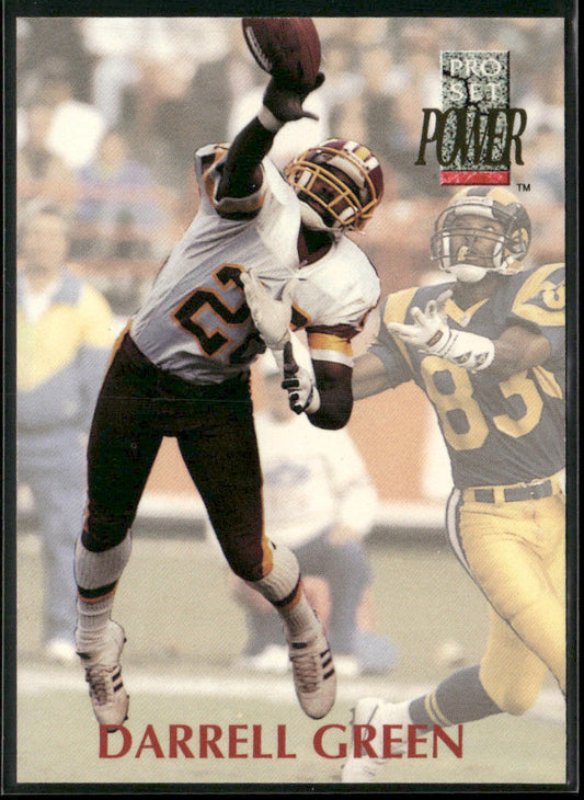 Darrell Green 1992 Pro Set Power #28 Washington Redskins