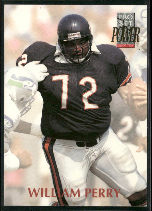 William Perry 1992 Pro Set Power #72 Chicago Bears