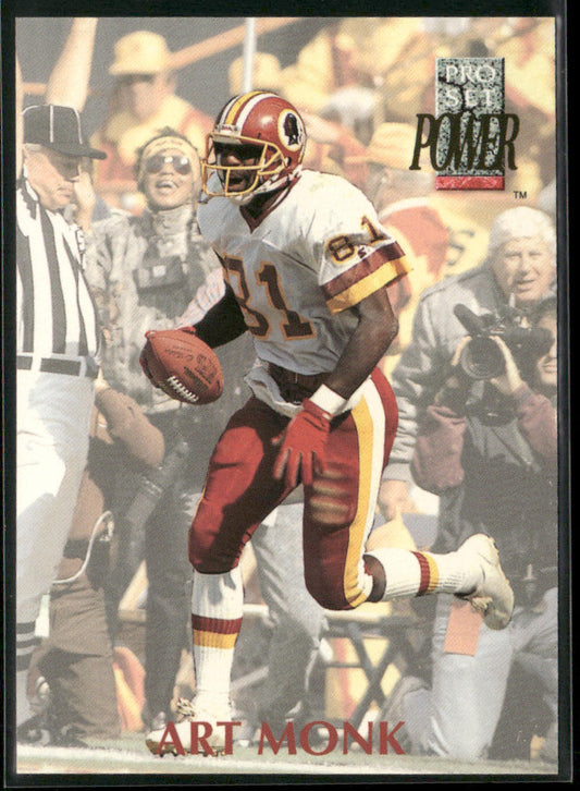 Art Monk 1992 Pro Set Power #81 Washington Redskins