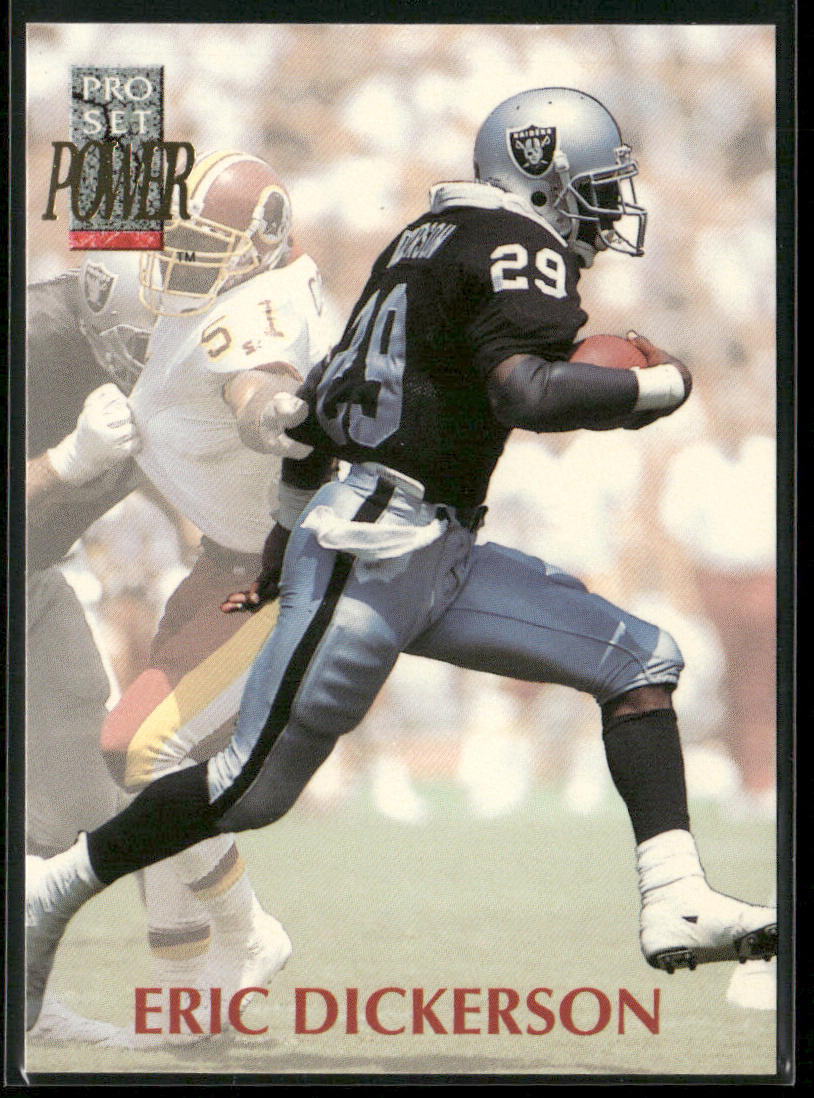 Eric Dickerson 1992 Pro Set Power #129 Los Angeles Raiders