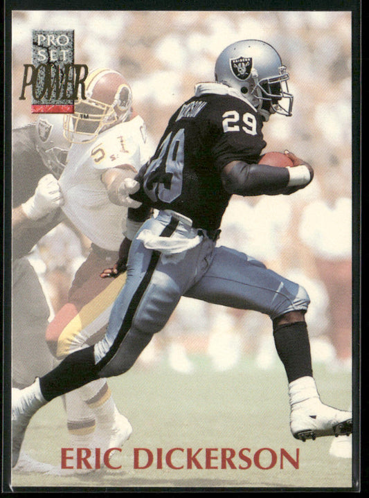 Eric Dickerson 1992 Pro Set Power #129 Los Angeles Raiders