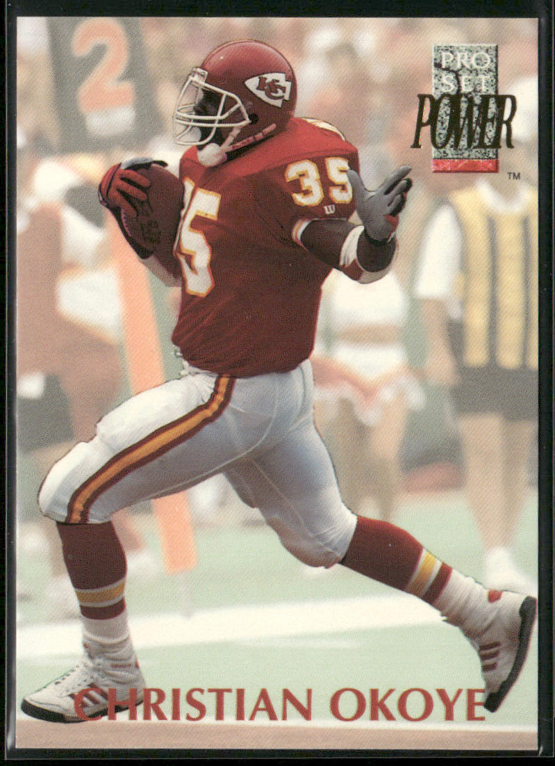 Christian Okoye 1992 Pro Set Power #135 Kansas City Chiefs