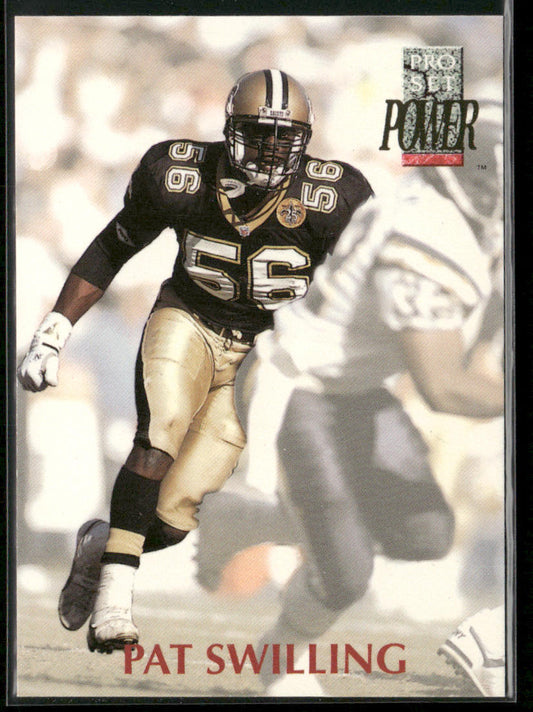 Pat Swilling 1992 Pro Set Power #156 New Orleans Saints