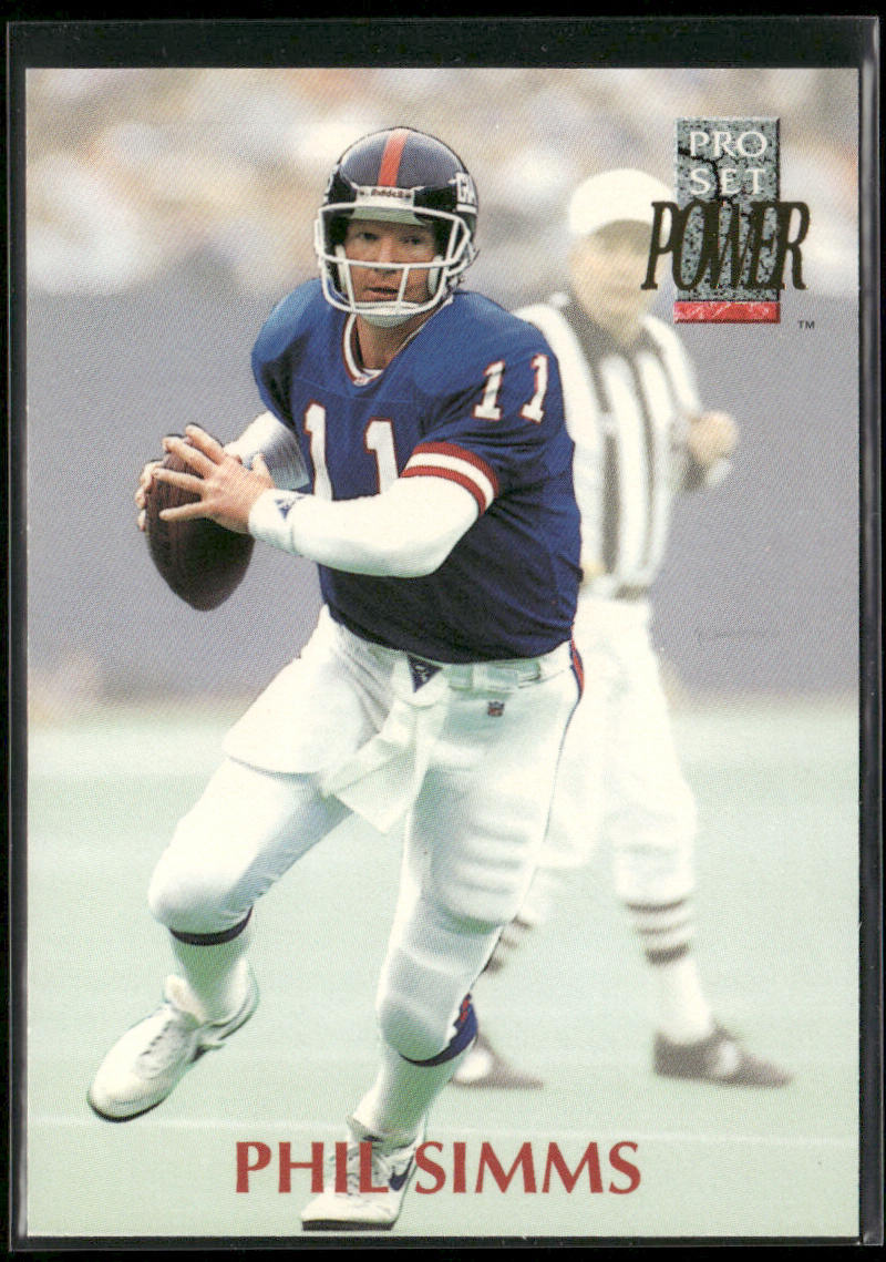 Phil Simms 1992 Pro Set Power #206 New York Giants