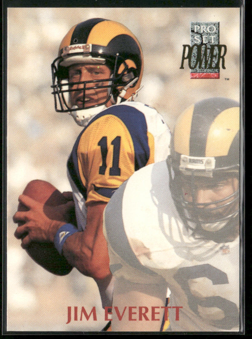 Jim Everett 1992 Pro Set Power #207 Los Angeles Rams