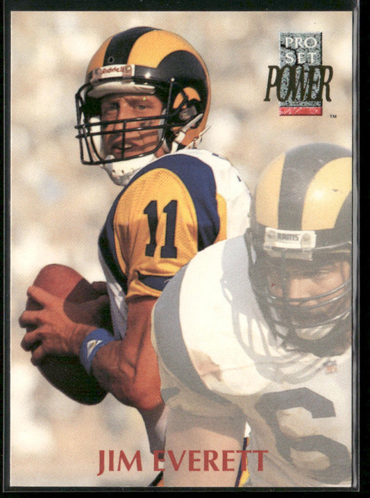 Jim Everett 1992 Pro Set Power #207 Los Angeles Rams
