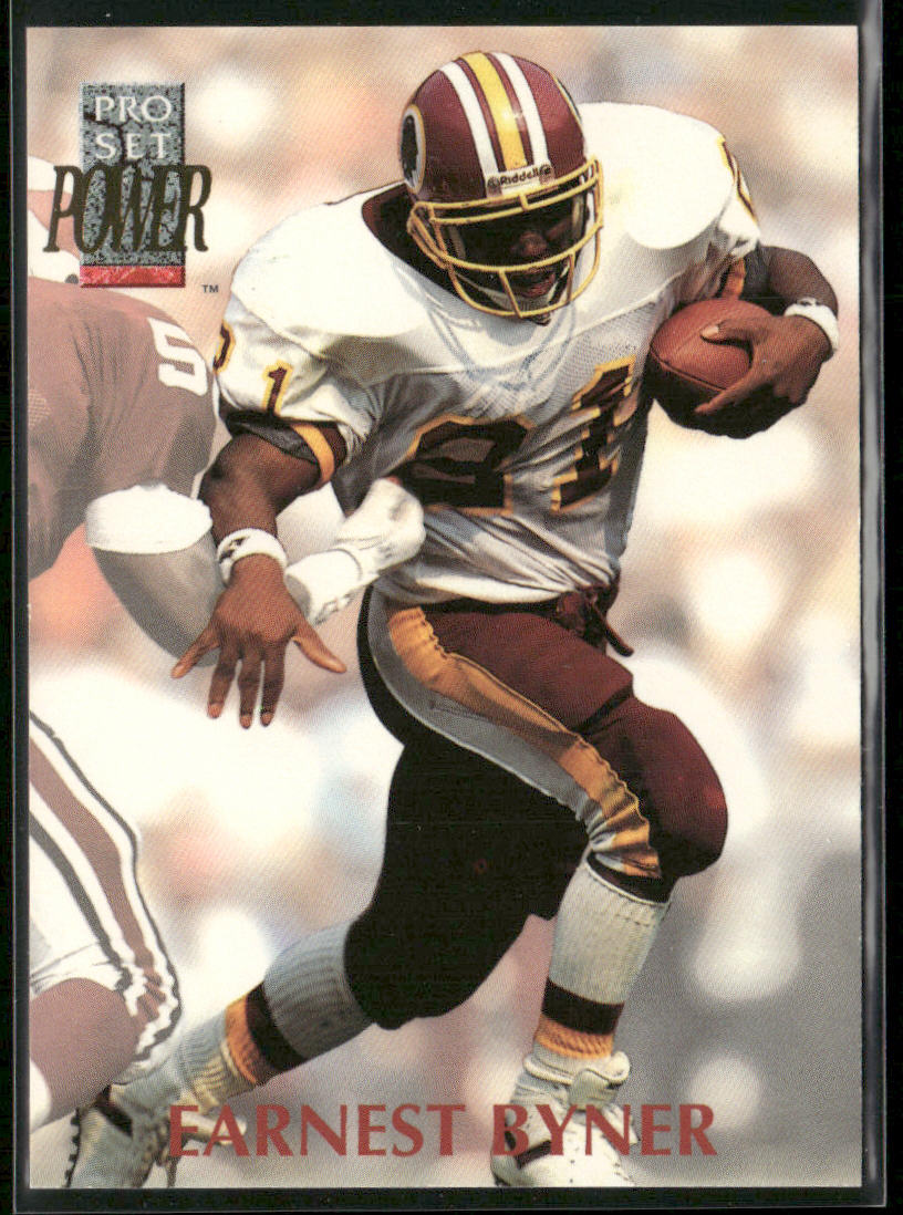Earnest Byner 1992 Pro Set Power #216 Washington Redskins