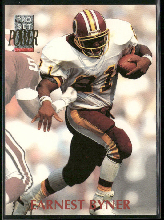 Earnest Byner 1992 Pro Set Power #216 Washington Redskins