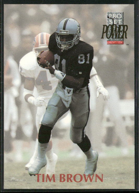 Tim Brown 1992 Pro Set Power #276 Los Angeles Raiders