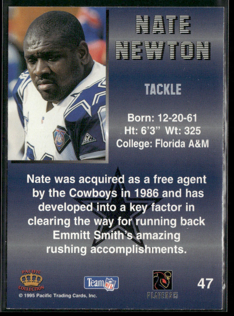 Nate Newton 1995 Pacific #47 Dallas Cowboys