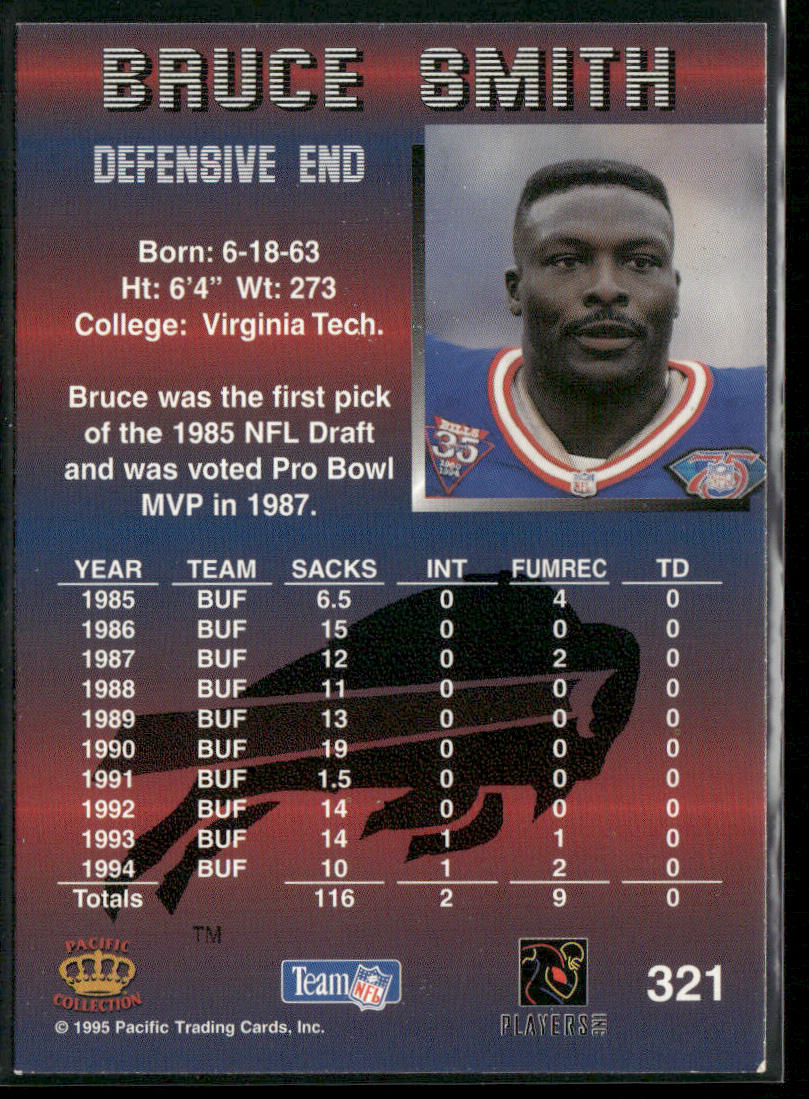 Bruce Smith 1995 Pacific #321 Buffalo Bills