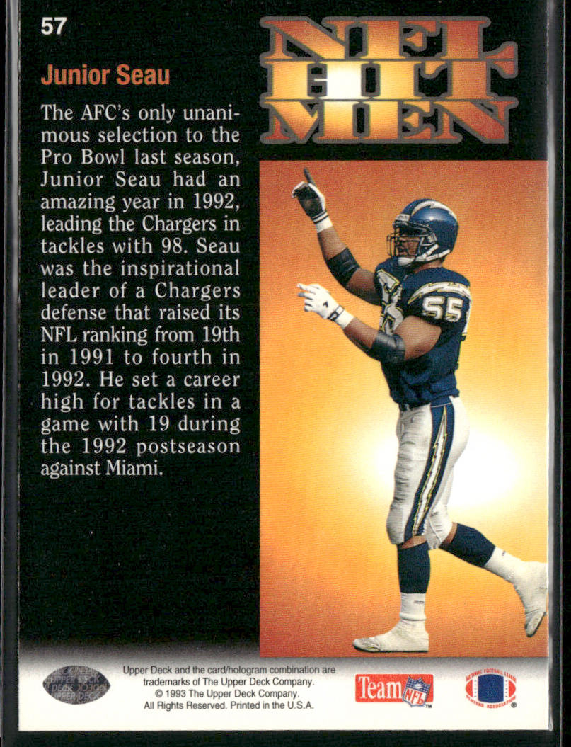 1993 Upper Deck #57 Junior Seau