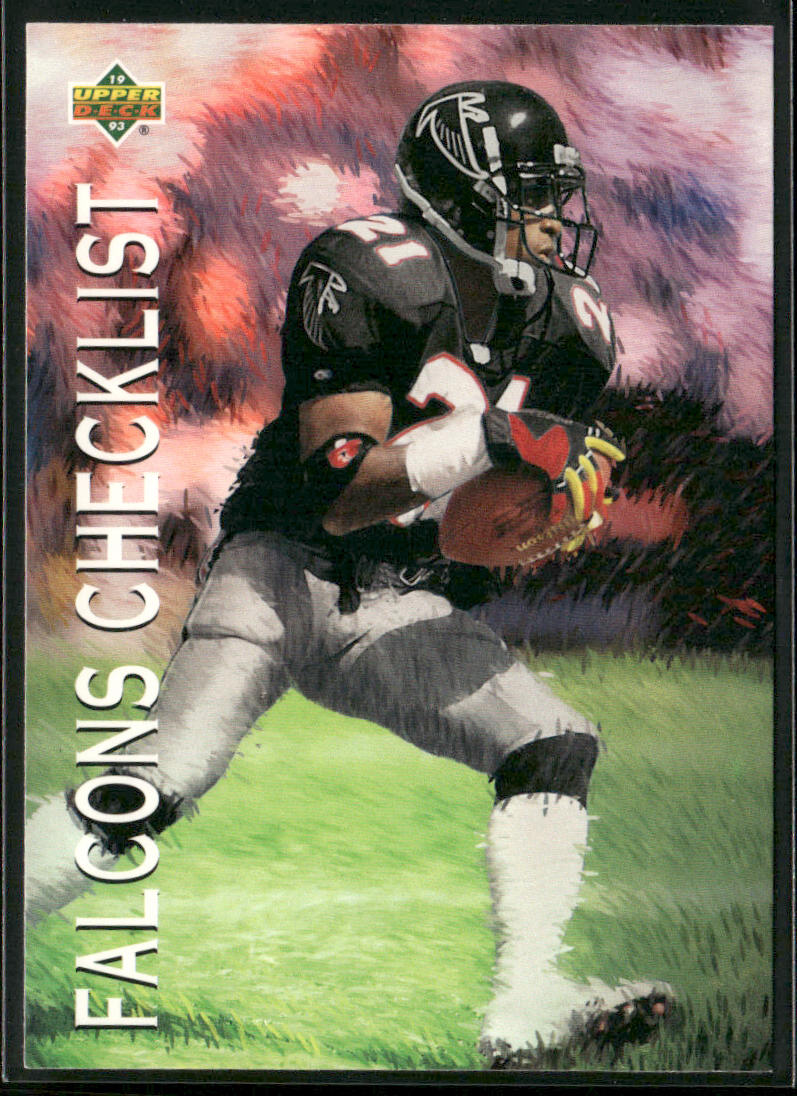 1993 Upper Deck #76 Falcons Checklist