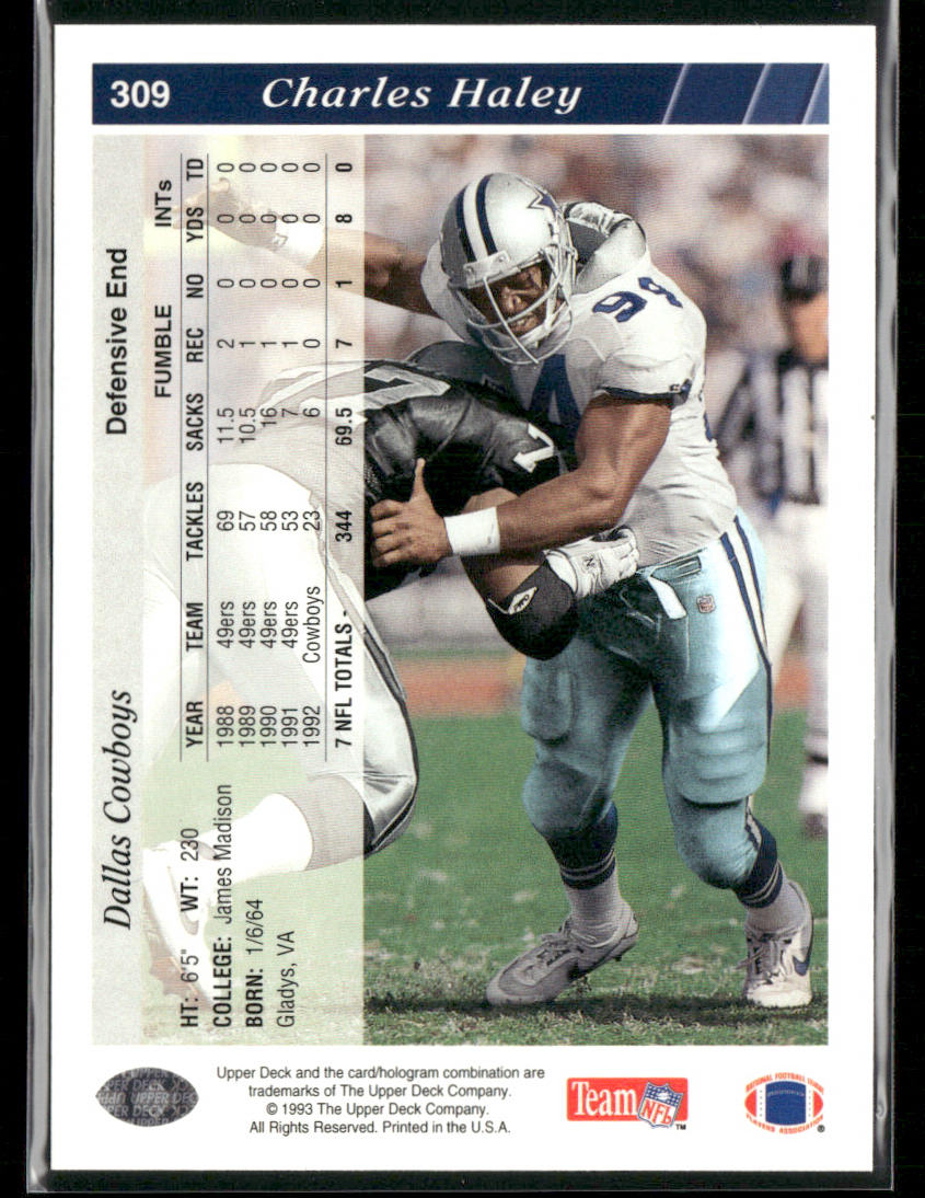 1993 Upper Deck #309 Charles Haley