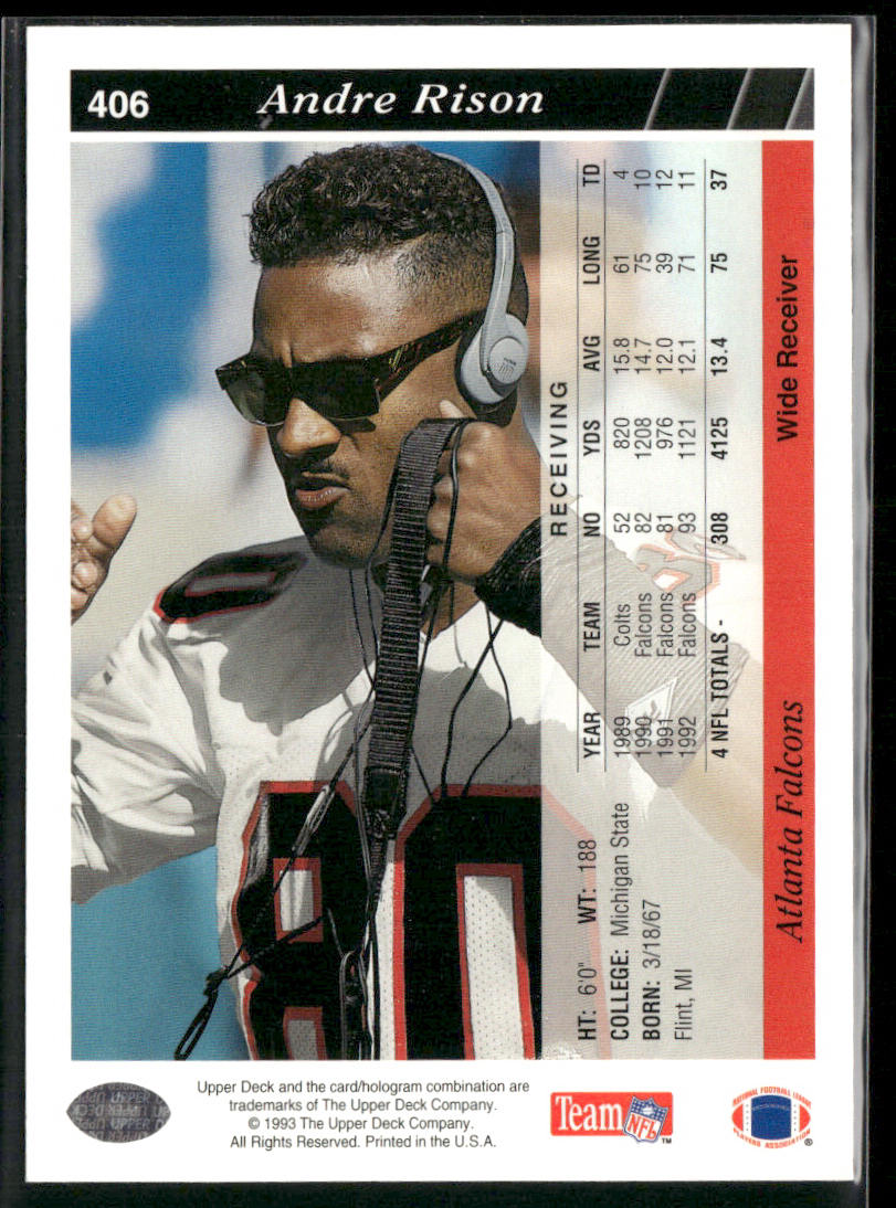 1993 Upper Deck #406 Andre Rison