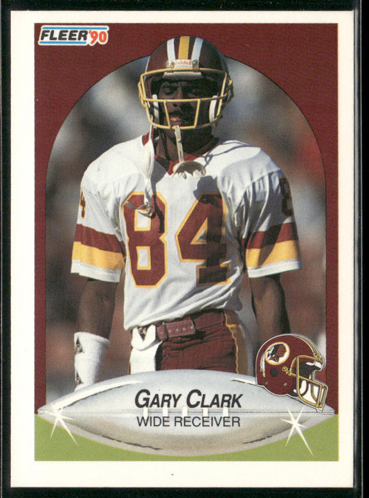 Gary Clark 1990 Fleer #154 Washington Redskins
